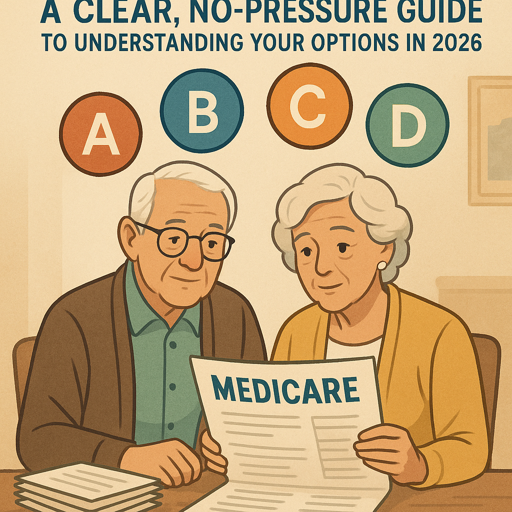 Older adults reviewing Medicare coverage information with a counselor