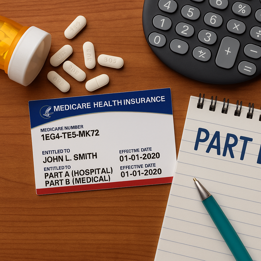 Medicare Part D prescription drug plan documents and premium cost comparison